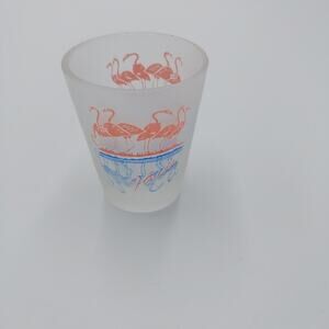 State Of Florida‎ Souvenir Shot Glass Frosted